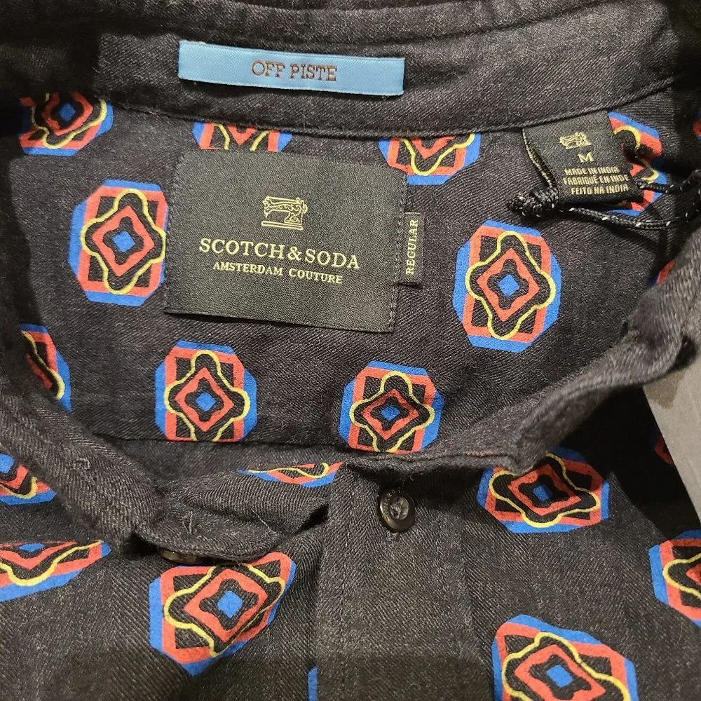 Scotch & Soda Men's Printed Regular Fit Casual Shirt Size: M - Picture 15 of 16